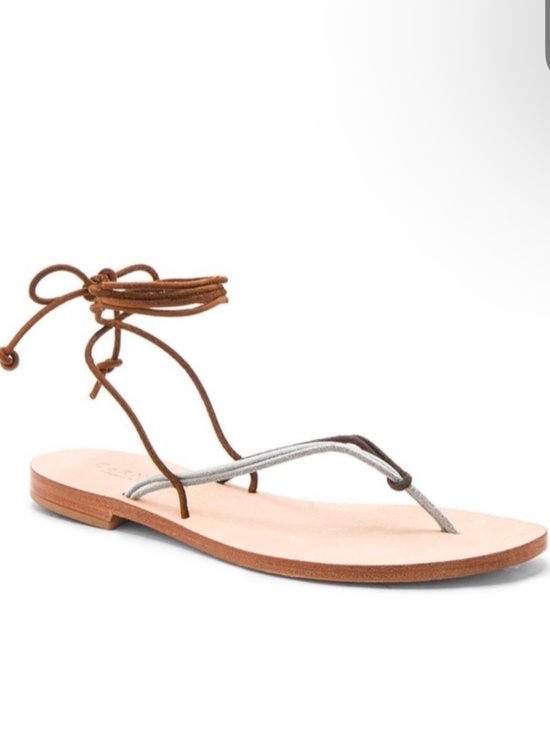 Cornetti Shoes - CORNETTI Italian Suede Strappy Lace Up Sandal Brown Gray 38 7.5